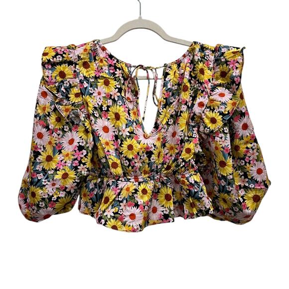 NWT For Love & Lemons Glenn Crop Top - Picture 8 of 8